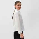 Блузка для девочки MINAKU, цвет белый, рост 122 см - Фото 3