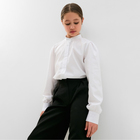 Блузка для девочки MINAKU, цвет белый, рост 122 см - фото 292780986
