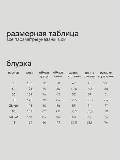 Блузка для девочки MINAKU, белая, рост 122 см