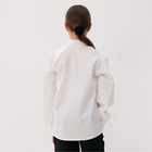 Блузка для девочки MINAKU, цвет белый, рост 128 см - Фото 4