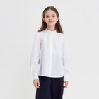Блузка для девочки MINAKU, цвет белый, рост 146 см - фото 108641679
