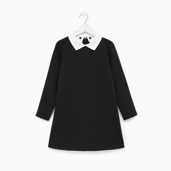 Платье для девочки MINAKU, цвет чёрный, рост 122 см - фото 1883945799