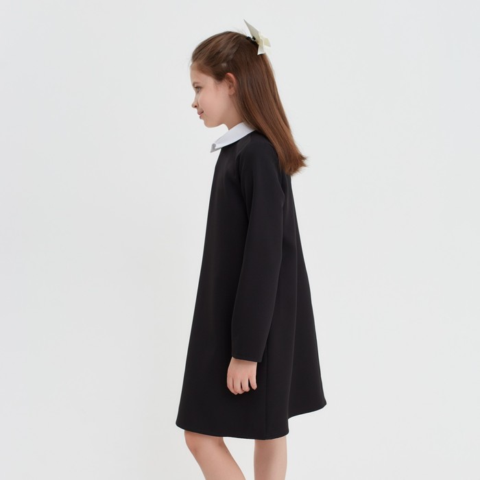 Платье для девочки MINAKU, цвет чёрный, рост 128 см - фото 1906039423