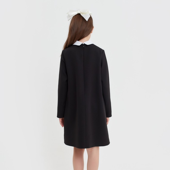 Платье для девочки MINAKU, цвет чёрный, рост 128 см - фото 1906039424