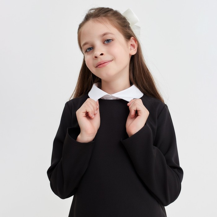 Платье для девочки MINAKU, цвет чёрный, рост 128 см - фото 1906039425