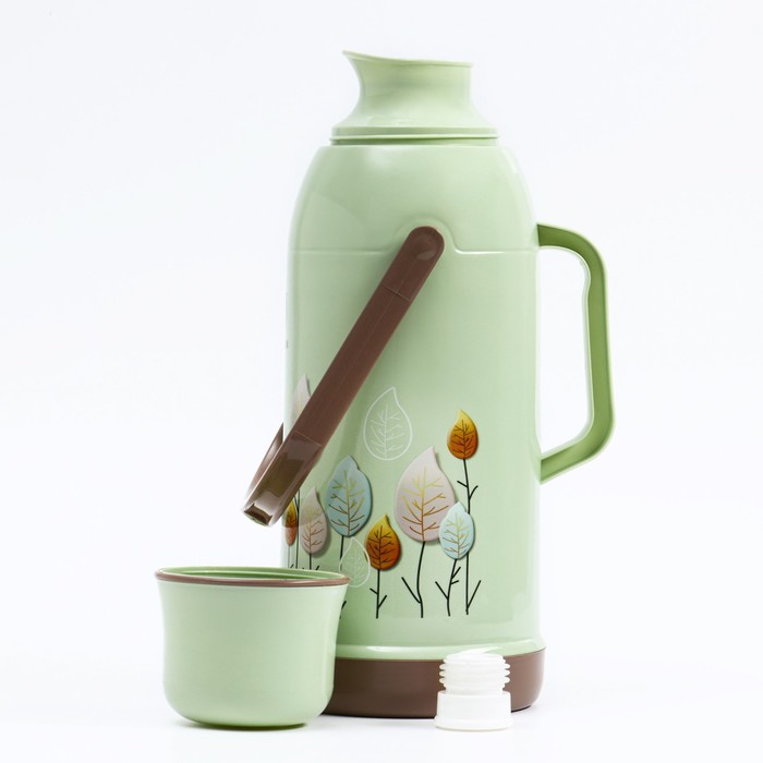 Термос 3.2 л, со стеклянной колбой, сохраняет тепло 36 ч, микс - Фото 1