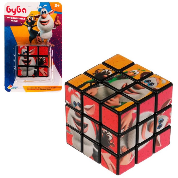 Логическая игра «Буба. Кубик», 3 × 3 см, с картинками - Фото 1