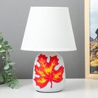 Настольная лампа 16536/1RD E14 40Вт бело-красный 17,5х17,5х26,5 см RISALUX - Фото 1