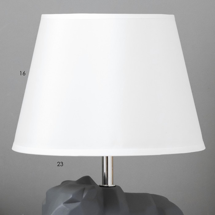 Настольная лампа 16544/1 E14 40Вт серый 22,5х22,5х35 см RISALUX - фото 1908948613