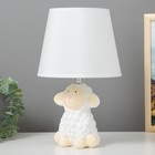 Настольная лампа 16551/1 E14 40Вт бело-бежевый 20х20х33,5 см RISALUX - фото 9854634