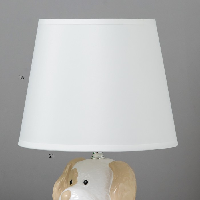 Настольная лампа 16552/1 E14 40Вт бело-бежевый 20х20х33,5 см RISALUX - фото 1907487007
