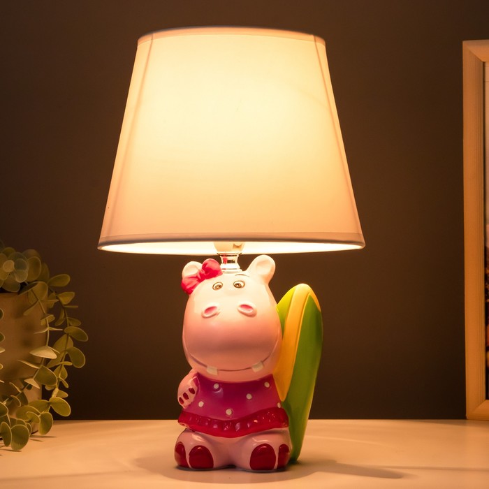 Настольная лампа 16553/1 E14 40Вт розовый 20х20х32 см RISALUX - фото 1907487016