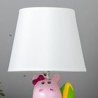 Настольная лампа 16553/1 E14 40Вт розовый 20х20х32 см RISALUX - Фото 4