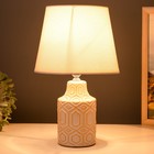 Настольная лампа 16499/1 E14 40Вт бело-бежевый 20х20х32 см RISALUX - Фото 3