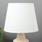 Настольная лампа 16499/1 E14 40Вт бело-бежевый 20х20х32 см RISALUX - Фото 4