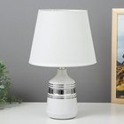 Настольная лампа 16501/1 E14 40Вт бело-хромовый 20х20х32 см RISALUX - фото 318964611