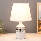Настольная лампа 16501/1 E14 40Вт бело-хромовый 20х20х32 см RISALUX - Фото 2