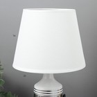 Настольная лампа 16501/1 E14 40Вт бело-хромовый 20х20х32 см RISALUX - Фото 4