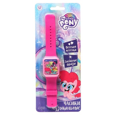 УЦЕНКА Часы музыкальные My little pony, звук, розовый