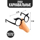 Карнавальный аксессуар- очки "Большой нос" - фото 318964883