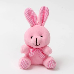 Мягкая игрушка «Заяц с бантиком», на брелоке, цвета МИКС