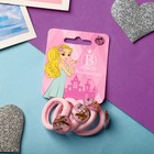 Резинка для волос "Орион" (набор 4 шт) полосы, розовый - фото 9855021