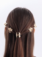 Крабик для волос «Рут», бабочка, 3 см, золото (комплект 6 шт) - фото 43253966