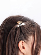 Крабик для волос «Эйлат», 4.5 см, бело-серый (комплект 6 шт) - фото 43253976