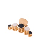 Крабик для волос «Эйлат», 4.5 см, бело-серый (комплект 6 шт) - фото 43253978