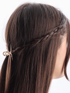 Крабик для волос «Валери», бамбуковая петелька, 5 см, золото - Фото 2