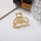 Крабик для волос «Эмма», дуга, 2.5 см, золото - Фото 4