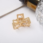 Крабик для волос «Эмма», бантик, 2.5 см, золото - Фото 4