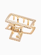 Крабик для волос «Эмма», прямой, 2.5 см, золото (комплект 6 шт) - фото 53372013