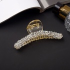 Краб для волос "Хлоя" дуга, 9,5 см, белый (6 шт) - фото 809154269