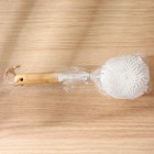 Ёрш для посуды Доляна Meli, бамбуковая ручка, EVA, шар, 26×10 см - Фото 5