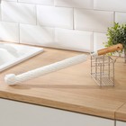 Ёрш для посуды Доляна Meli, бамбуковая ручка, EVA, длинный, 47×5 см - фото 9679461