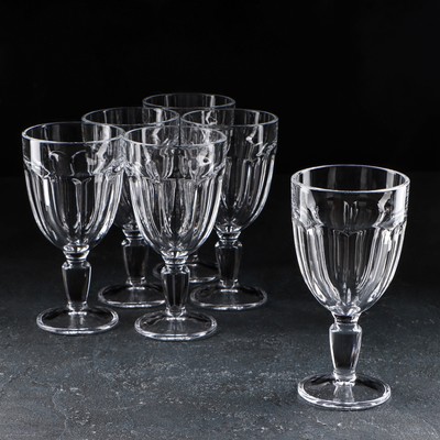 Бокалы для вина Paşabahçe Casablanca, 320 мл, стекло, прозрачные, набор 6 шт.