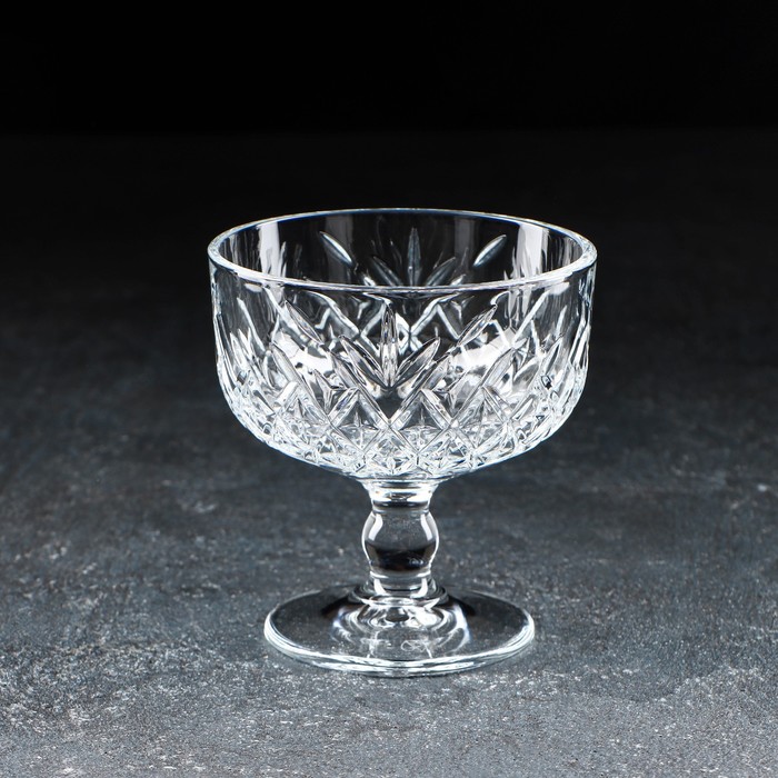 Креманка Paşabahçe Timeless, 250 мл, стекло, для мороженого, прозрачная - Фото 1