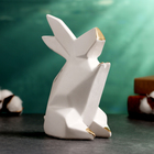 Копилка "Заяц оригами" белый, 18 х13х10см - фото 8539086