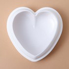 Форма для выпечки и муссовых десертов KONFINETTA «Сердце», силикон, 15,5×15,5×5,5 см, цвет белый - фото 4357262