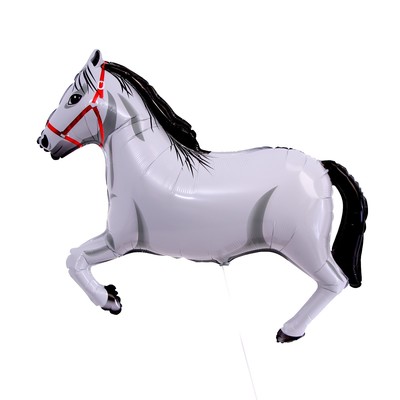 Шар фольгированный 42" «Белая лошадь»