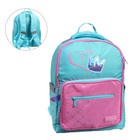 Рюкзак школьный Kite Education Charming Crown, 38 х 27 х 13 см, эргономичная спинка, бирюзовый, розовый - Фото 3