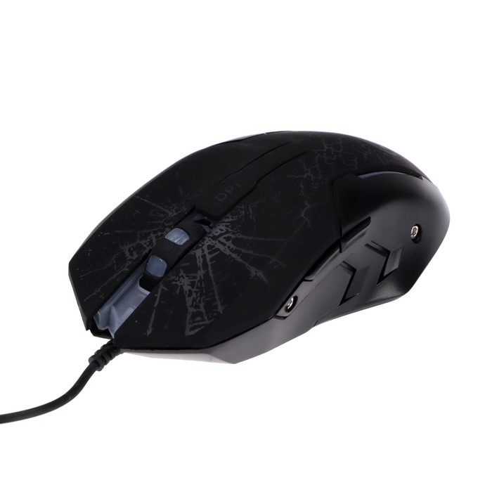 Мышь MARVO M207, игровая, проводная, подсветка, 3200 dpi, USB, чёрная - фото 51301717