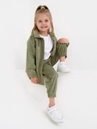 Костюм для девочки KAFTAN Velvet, размер 32 (110-116 см), зелёный - Фото 4