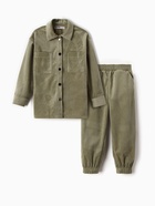 Костюм для девочки KAFTAN Velvet, размер 32 (110-116 см), зелёный - Фото 7