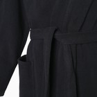 Халат махровый женский «Экономь и Я», размер 50-52, 100% хлопок с AIRO, 320 г/м², чёрный - Фото 11