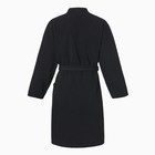 Халат махровый женский «Экономь и Я», размер 50-52, 100% хлопок с AIRO, 320 г/м², чёрный - Фото 13