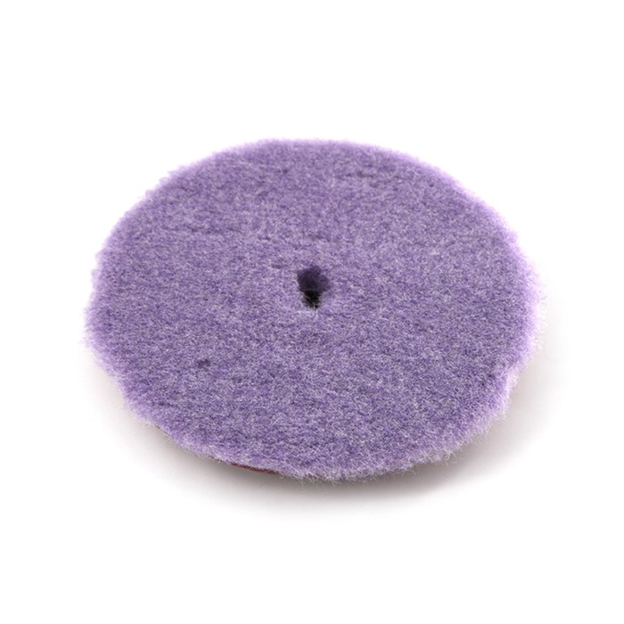 Полировальный круг Shine Systems Lila Wool Pad, лиловый мех, 130 мм