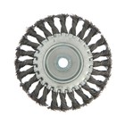 УЦЕНКА Щетка металлическая для УШМ ТУНДРА, крученая проволока, плоская, посадка М14, 125 мм 9176783