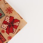 Бумага упаковочная крафтовая "Подарки" , 70 × 100 см - Фото 3